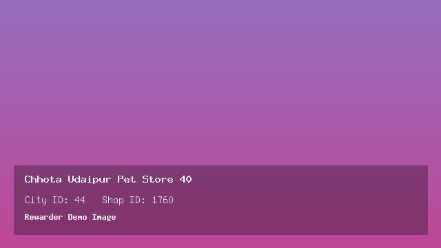 Chhota Udaipur Pet Store 40
